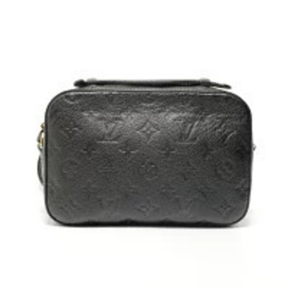 Louis Vuitton Monogram Empreinte Saintonge Shoulder Bag Black